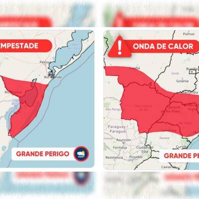 Alerta vermelho aponta tempestade no Sul e onda de calor em 7 estados - Notícias - Mato Grosso digital