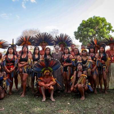 Primeira-dama de MT participa da inauguração de Escola Estadual Indígena em General Carneiro - Notícias - Mato Grosso digital
