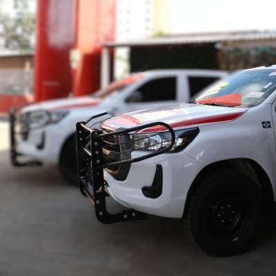Bombeiros resgatam mulher após caminhonete capotar em estrada de fazenda - Notícias - Mato Grosso digital
