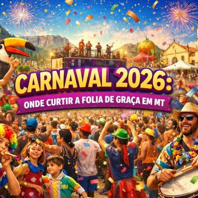 Carnaval 2026: veja onde curtir a folia de graça em MT - Notícias - Mato Grosso digital