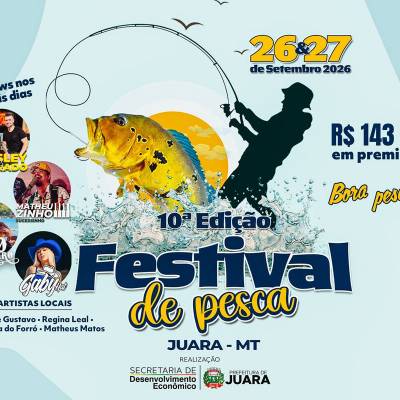 Festival de Pesca de Juara chega à 10ª edição com R$ 143 mil em prêmios - Notícias - Mato Grosso digital