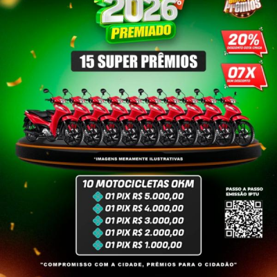 IPTU PREMIADO 2026 JÁ COMEÇOU - Notícias - Mato Grosso digital