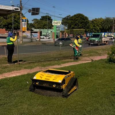 Limpurb reforça limpeza urbana com robôs de roçagem em Cuiabá - Notícias - Mato Grosso digital