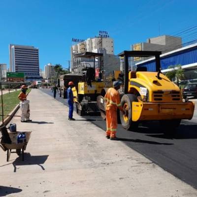 Obras do BRT avançam com recapeamento da Avenida do CPA - Notícias - Mato Grosso digital