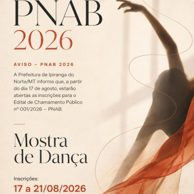 PNAB 2026: inscrições para a Mostra de Dança começam na próxima semana - Notícias - Mato Grosso digital