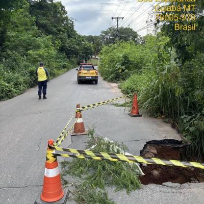 Ponte sobre o Córrego Fundo é interditada por risco de desmoronamento - Notícias - Mato Grosso digital