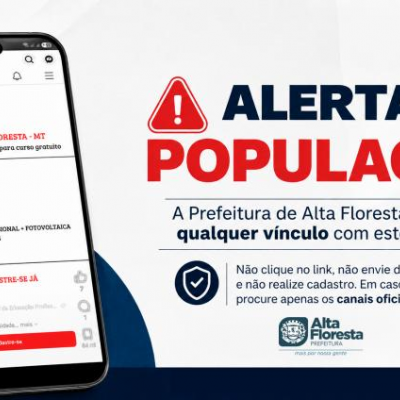 Prefeitura de Alta Floresta alerta sobre divulgação de cursos não oficiais8 - Notícias - Mato Grosso digital