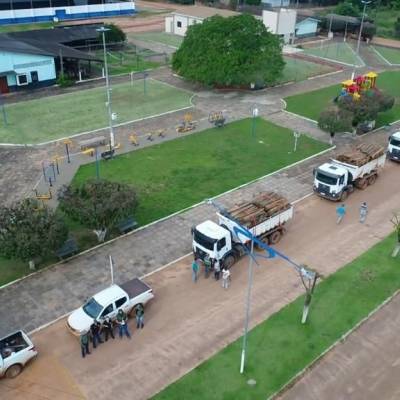 Fiscalização da Sema apreende madeira e trator usado para desmatamento ilegal em Marcelândia - Notícias - Mato Grosso digital