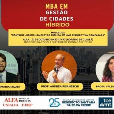 TCE-MT recebe juristas italianos para 21º módulo do MBA em Gestão de Cidades - Notícias - Mato Grosso digital